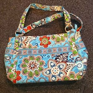 Vera Bradley quilted Bali Blue Stephanie Purse